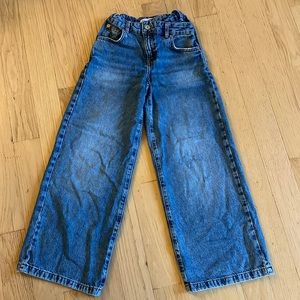 Zara girls wide leg jeans